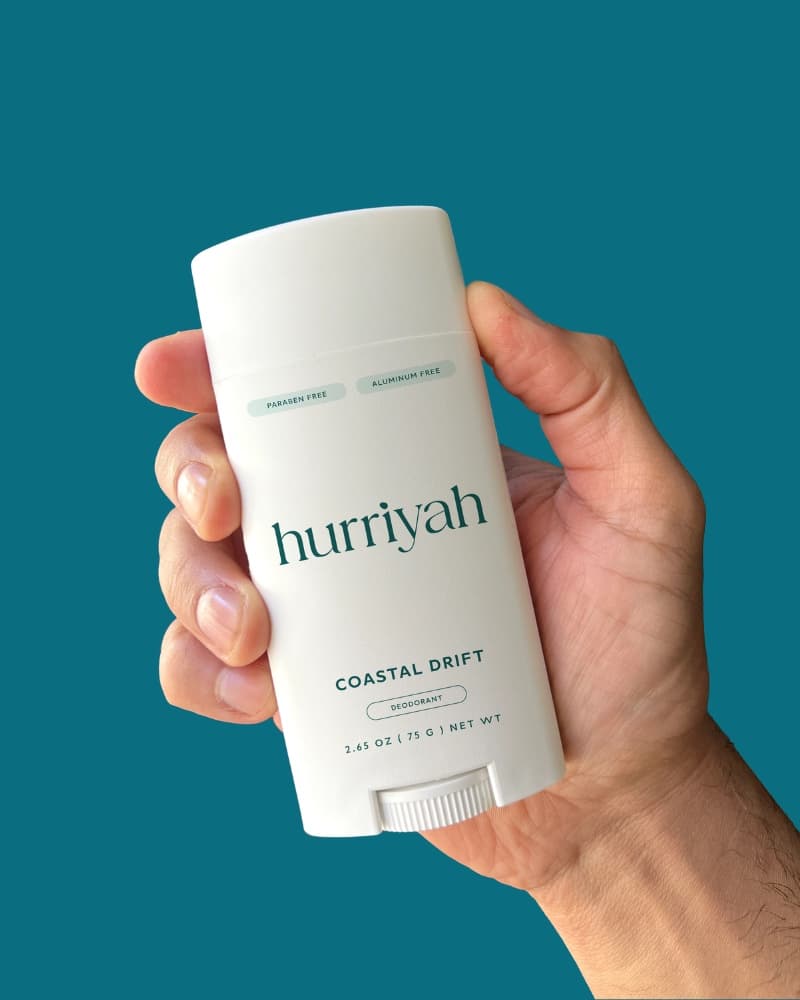 Hurriyah Natural Deodorant - Coastal Drift Scent, Aluminum-Free, 2.65 oz - image 1